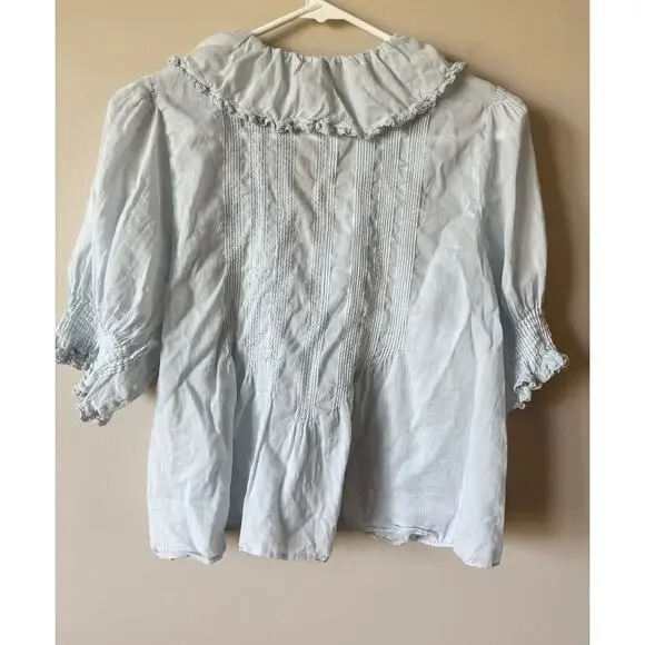 DOEN Henri Top in Alice Blue M - Picture 9 of 11